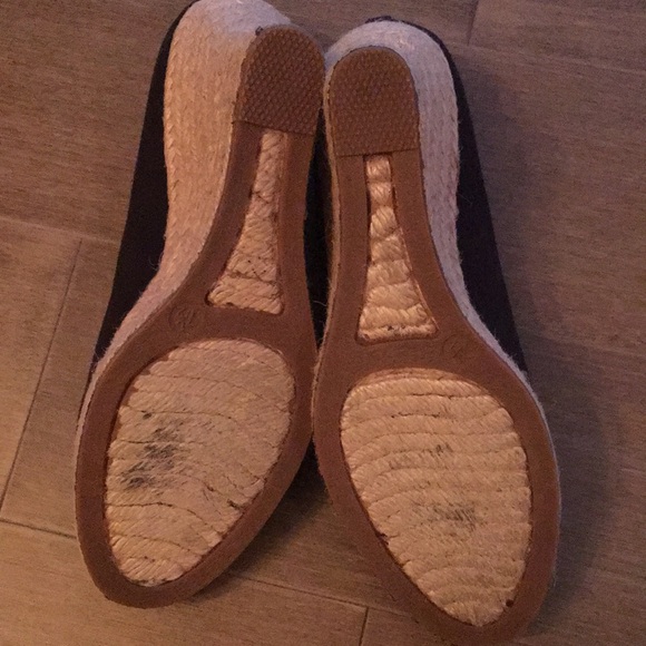 JCrew black wedge espadrilles 7.5 - Picture 7 of 9